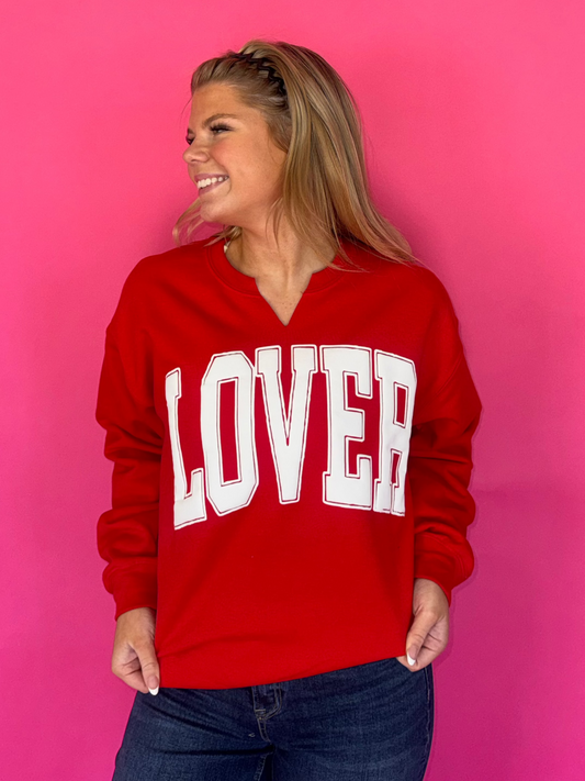 LOVER Girl V-Neck Sweatshirt