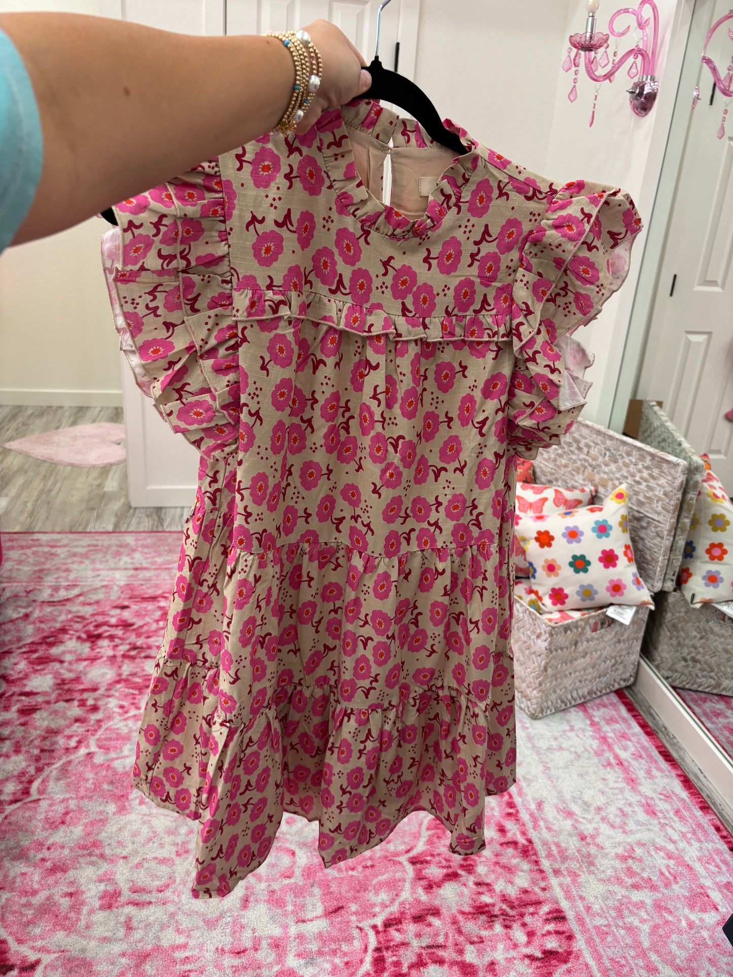 Blossom Ruffle Mini Dress