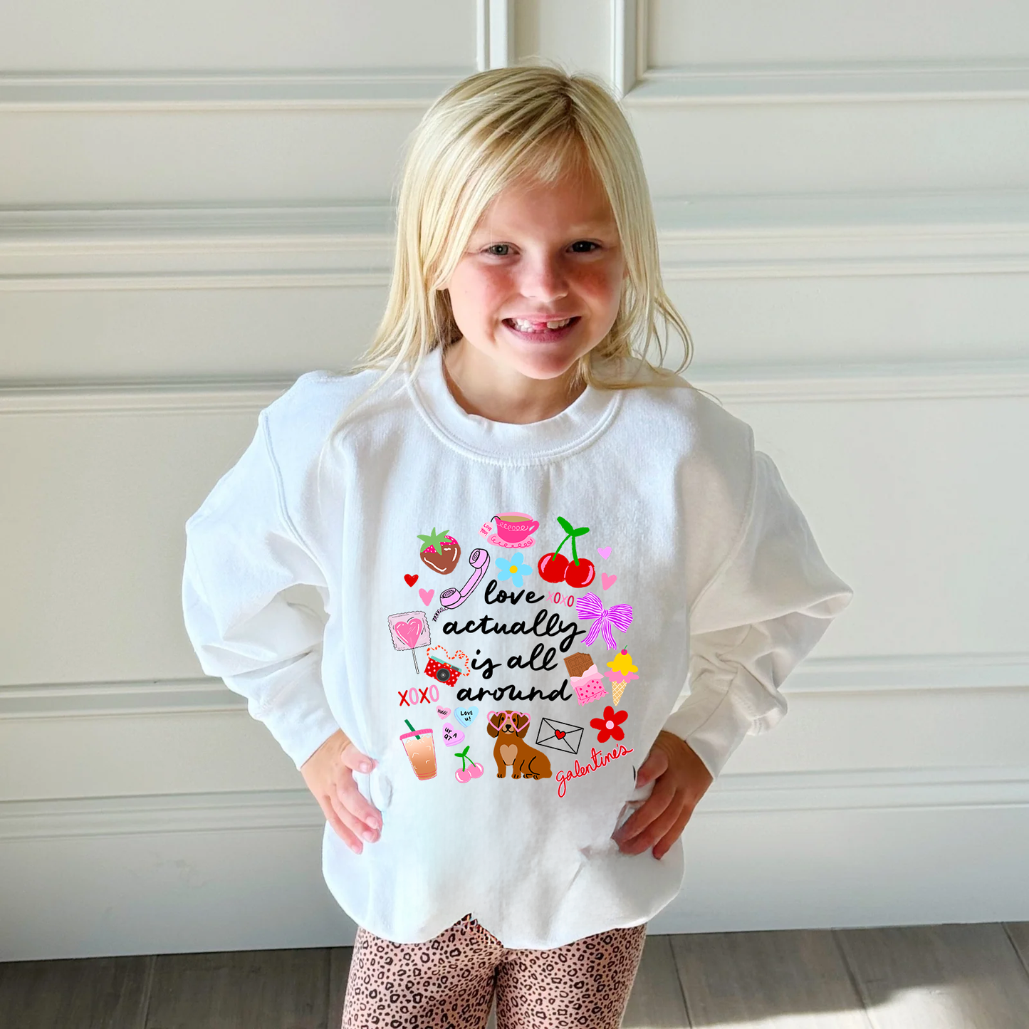 Love Acutally Is All Around Youth & Adult Sweatshirt