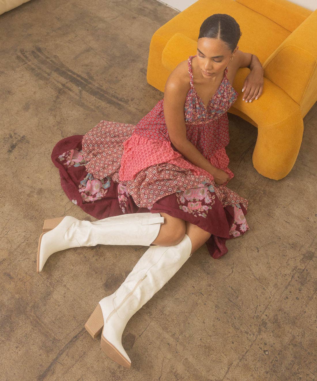 The Astrid Knee High Cowboy Boot