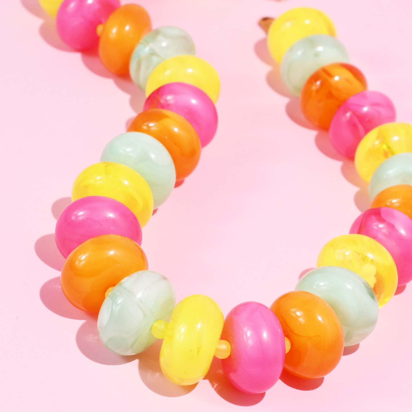 Sugar Bead Multi Bright Necklace