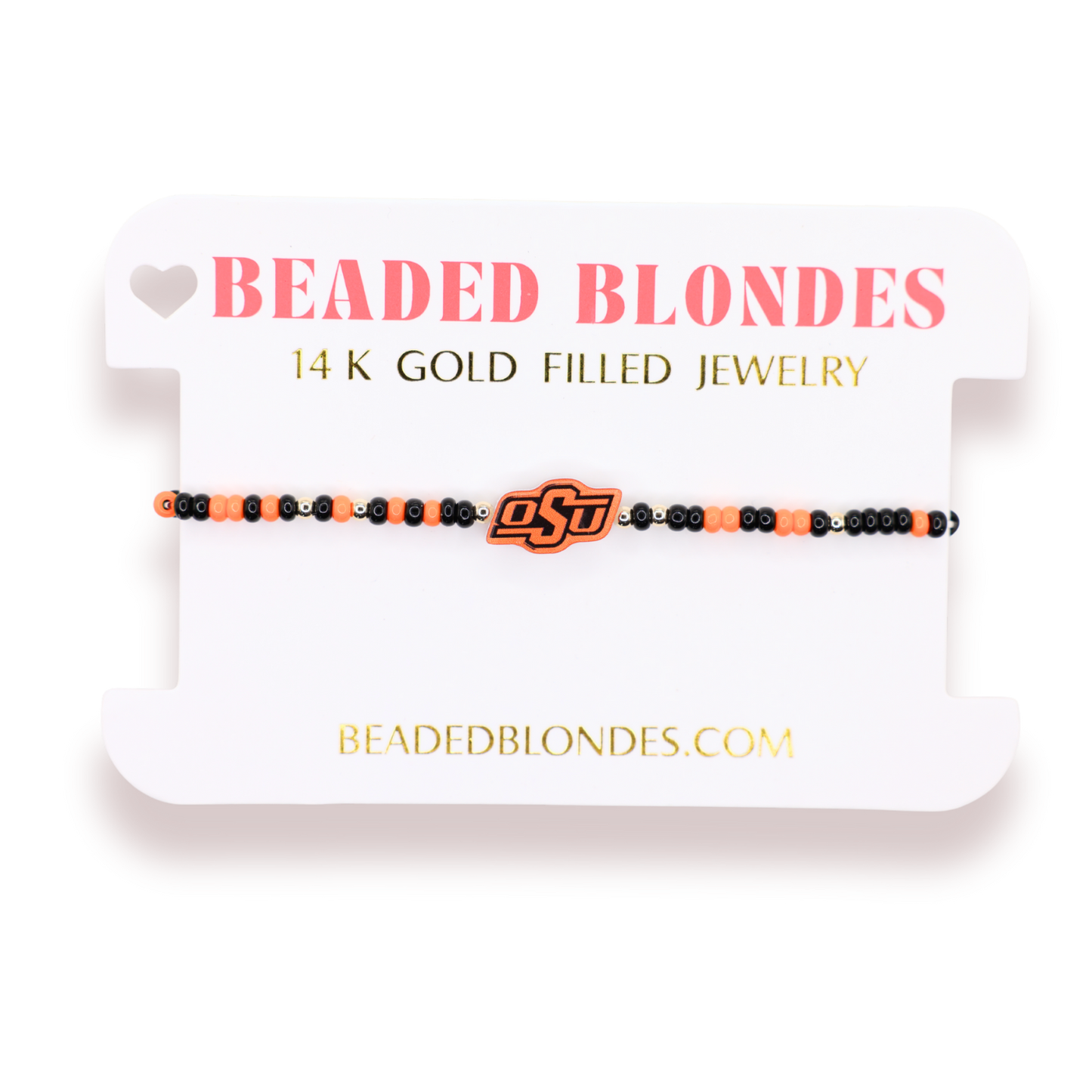 Oklahoma State University (OSU) Logo Bracelet on Color