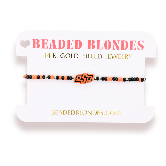 Oklahoma State University (OSU) Logo Bracelet on Color
