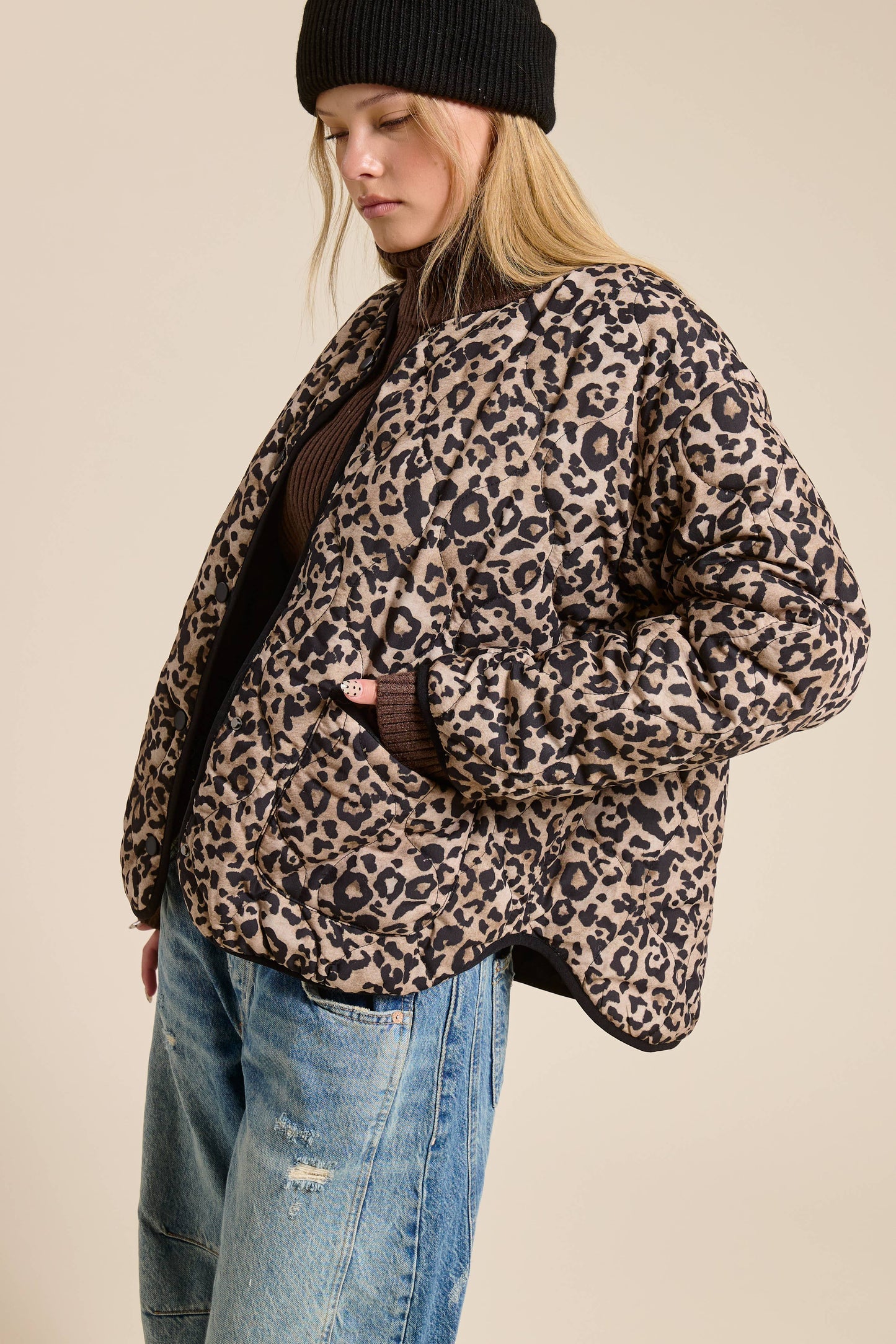 Lily Leopard Quilted Jacket